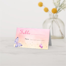 Wir sind bezaubert, Sie mit einer Schmetterlingswa Platzkarte