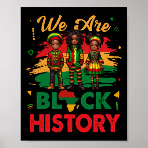 Wir sind Black History Month Karte Afrikanische Ki Poster
