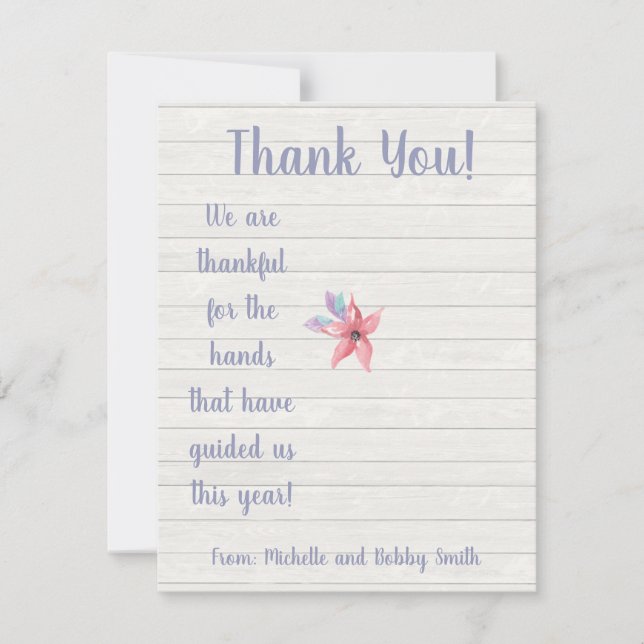 Wir sind dankbar für das Handsanisierer-Geschenk Einladung (Vorderseite)