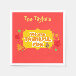 Wir sind dankbar für serviette