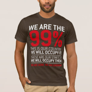 Wir sind das 99% - 99-Prozent-Occupy Wall Street T-Shirt