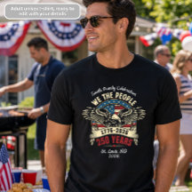 Wir sind das Volk Familienfeier 1776-2026 T-Shirt
