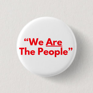 Wir sind das Volk Roter Text Taxifahrer Button