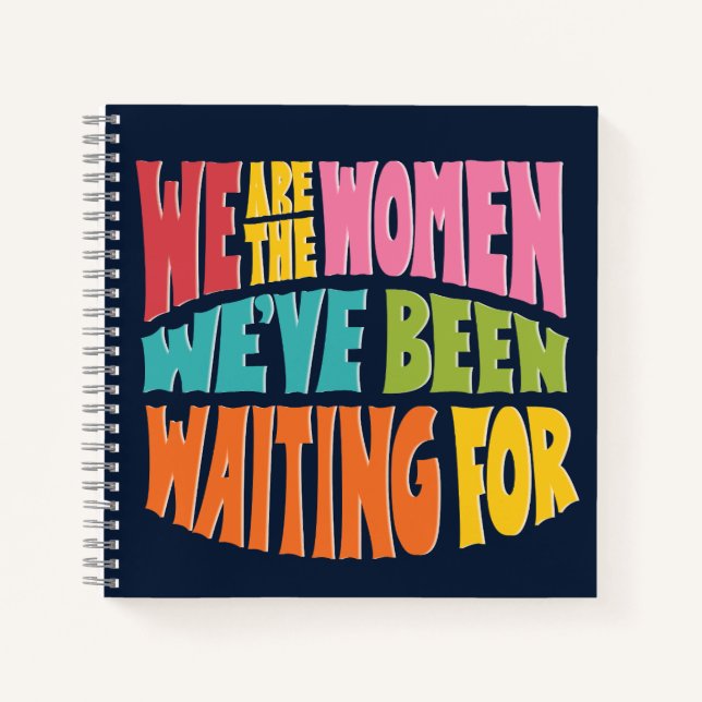 Wir sind das Women Square Notebook Notizbuch (Vorderseite)