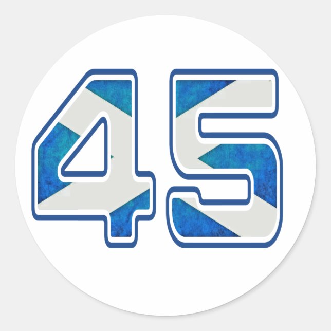 Wir sind der 45 %-Aufkleber Runder Aufkleber (Vorderseite)