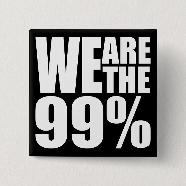 Wir sind der 99% Knopf Button (Vorderseite)