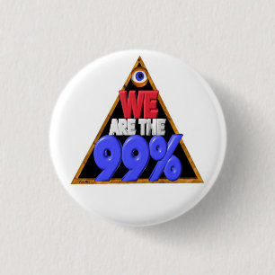 Wir sind der 99% Occupy Wall Streetprotest Button