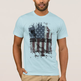 "Wir sind der CounterCulture" auf hellem T-Shirt