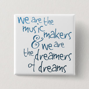 Wir sind der Musik-Herstellerknopf Button