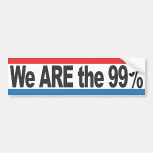 Wir sind die 99% autoaufkleber