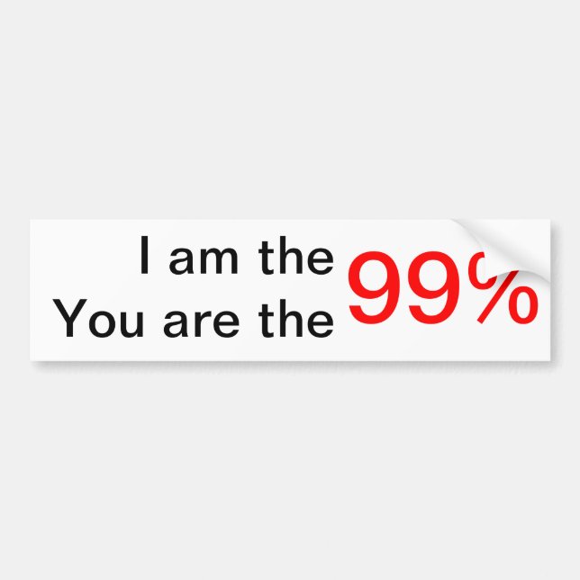 Wir sind die 99% autoaufkleber (Vorne)