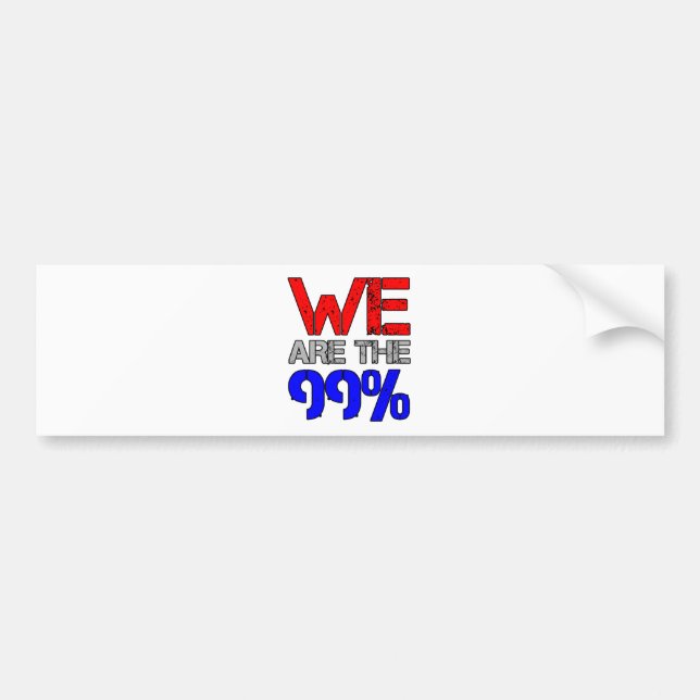 Wir sind die 99% autoaufkleber (Vorne)