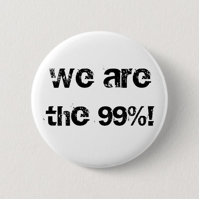 Wir sind die 99%! button (Vorderseite)