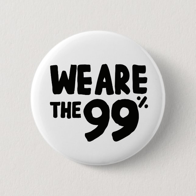 Wir sind die 99 % button (Vorderseite)