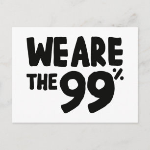 Wir sind die 99 % postkarte