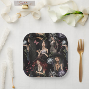 Wir sind die Töchter von Hexen, die man nicht bren Pappteller