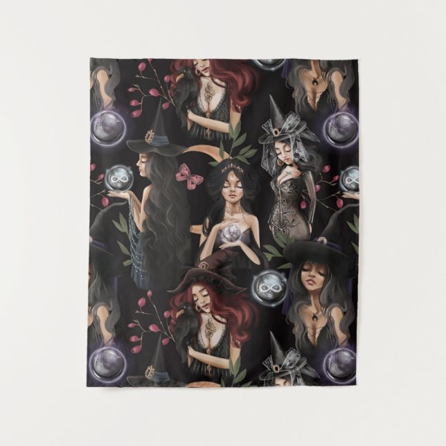 Wir sind die Töchter von Hexen, die man nicht bren Wandteppich (Vorderseite)