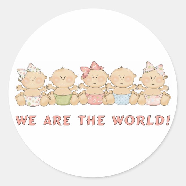 Wir sind die World Babies Fun Stickers (Vorderseite)