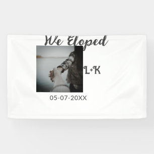 Wir sind durchgebrannt, frisch verheiratet, Bild N Banner