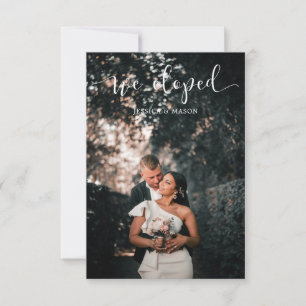 Wir sind durchgebrannt Hochzeitsankündigung Einlad Einladung