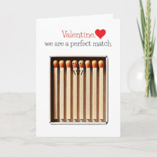 Wir sind ein perfekter, passender Valentinstag Feiertagskarte