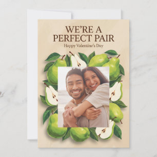 Wir sind ein perfektes Paar Süße Birne Valentins Feiertagskarte
