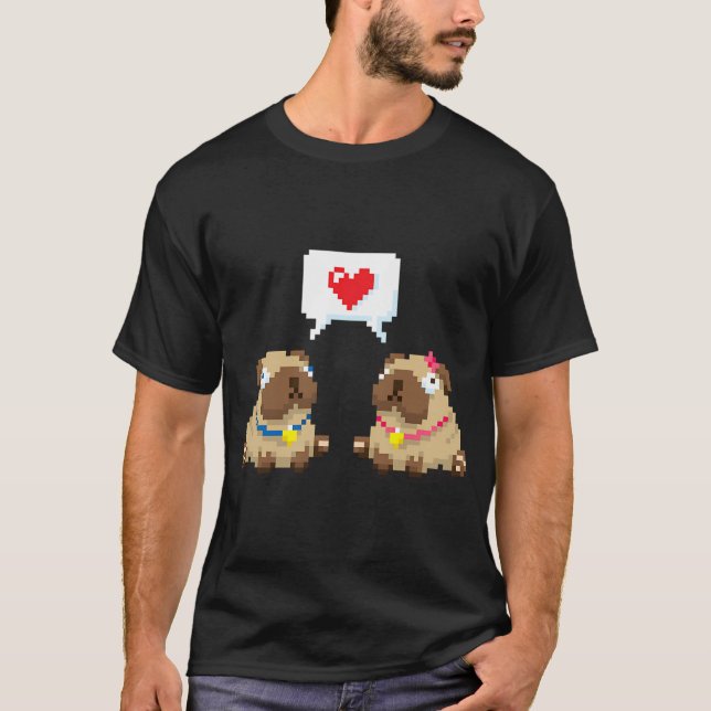Wir sind ein Pug-Match! T-Shirt (Vorderseite)