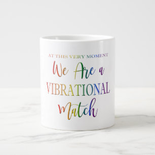 Wir sind ein Rainbow-Text-Funny für Vibrationen Jumbo-Tasse