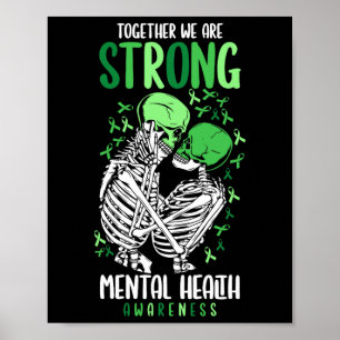 Wir sind ein starker Mental Health Awareness Warri Poster