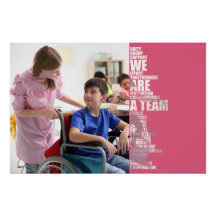 WIR SIND EIN TEAM Motivationsposter