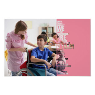 Wir sind ein Team Motivationsposter Poster