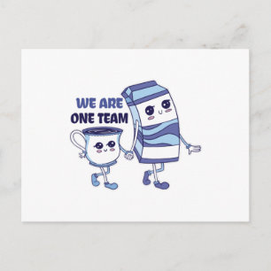 Wir sind ein Team Postkarte
