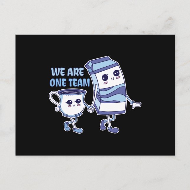 Wir sind ein Team Postkarte (Vorderseite)