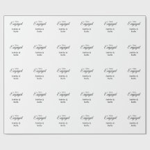 Wir sind ein verlobtes Paar Name romantisch stilvo