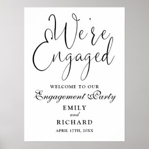 Wir sind ein Verlobtes Willkommenszeichen der Enga Poster