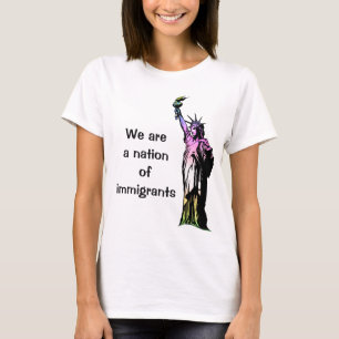 Wir sind eine Nation von Immigranten Rainbow Resis T-Shirt