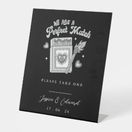 Wir sind eine perfekte Übereinstimmung Bitte nehme Sockelschild