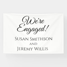 Wir sind eine Verlobte Dekoration von Partnerbanne Banner