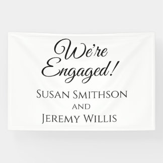 Wir sind eine Verlobte Dekoration von Partnerbanne Banner