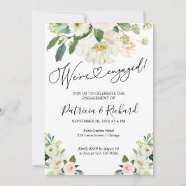 Wir sind eine Verlobte Einladung zur Blumenarbeit