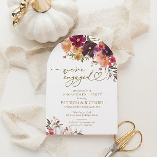 Wir sind eine Verlobte Fallen-Engagement-Partei Einladung