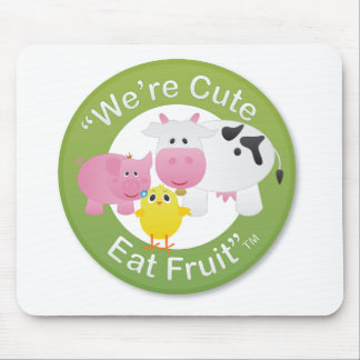 Wir sind, essen Frucht niedlich Mousepad