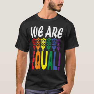 Wir sind Eule gleich! Regenbogen steht für friedli T-Shirt