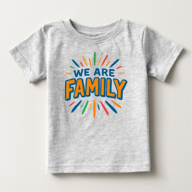 Wir sind Familie 1 Baby T-shirt (Vorderseite)