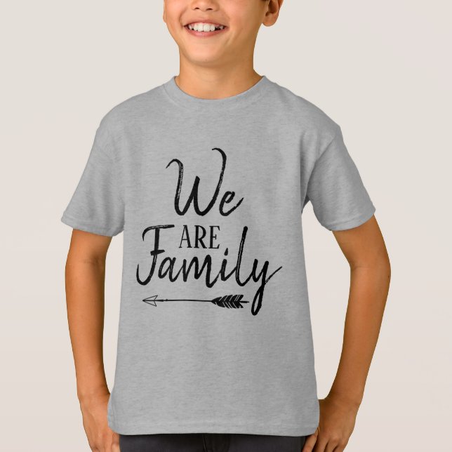 Wir sind Familie - Adoption, Pflege-, gemischte T-Shirt (Vorderseite)