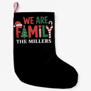 Wir sind Familie Personalisiertes Weihnachten Fami Kleiner Weihnachtsstrumpf