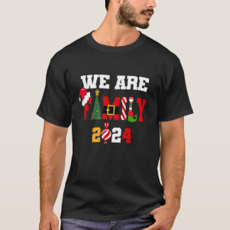 Wir sind Familie Weihnachten 2024 frohe Weihnachte T-Shirt