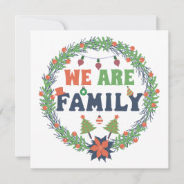 "Wir sind Familie" Weihnachten Einladung