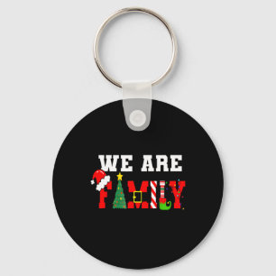 Wir sind Familie Weihnachten Pajamas Matching Weih Schlüsselanhänger