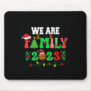 Wir sind Familie Weihnachten Pajamas Spaß Matching Mousepad